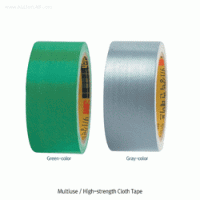 3M® Scotch® “971” Multiuse High-strength Cloth Tape, Gray & Green, w46mm×L10m Ideal for Duct on Heavy-duty / Packing, 50-mesh, 다용도 강력 면 테이프