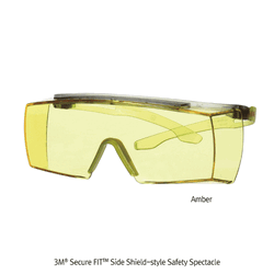 3M® Side Shield-style Safety Spectacle, Coated Clear or Color One-piece Molded PC LensIdeal for Wraparound Protection, Anti-Fog · Scratch · UV 99.9%, 측면이 보강된 보안경