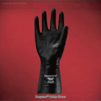 Ansell® NeopreneTM Safety Glove, Embossing Textured, L320 & 340mm Cotton Flock Lined, Immersion, KOSHA Certified, 네오프렌 내화학 안전장갑