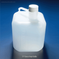 Azlon® 5~20 Lit PP Square Heavy Duty Bottle, Carboy, Autoclavable at 121℃ With Screwcap, Chemical Resistance, 125/140℃, PP 헤비듀티 바틀, 카보이