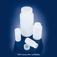 Azlon® HDPE Popular Wide-neck Bottles, Heavy Duty, 30~2,000㎖ with PP Screwcap, Good Chemical Resistance, Non-autoclavable, HDPE 광구병