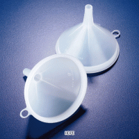 Azlon Industrial Funnel, HDPE, Transparent, Top ID. Φ80~Φ380mm With Handle/Hanging Loop, Non-Autoclavable, -50℃+105/120℃, 산업용 플라스틱 PE 깔때기