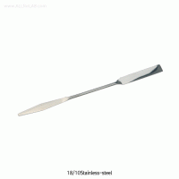 Bochem® 1-sideTaperedDoubleSpatula,L160&L210mm High Grade Stainless-steel & PTFE-coated, 일면 테이퍼드 양면 스패츌러, 비자성/비부식