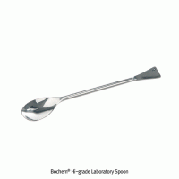 Bochem® Laboratory Spatula-Spoon, High Grade Stainless-steel, L150~300mm With 1-side Blade, Non-magnetic, Polished Surface, 랩-스푼, 비자성/비부식