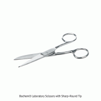 Bochem® Laboratory Scissors, with Sharp-Round Tip, L115~180mm Stainless-steel 430, Finished Surface, Rustproof, 실험실용 가위