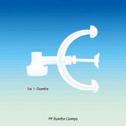 PP Burette Clamp, Single (1) & Double (2) PlacesFor Stand Rods Φ8~13mm, -10℃+125/140℃, PP뷰렛 클램프