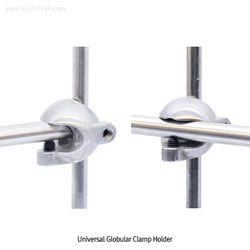 Universal Globular Connector, Cast-Aluminium, Grip Capa. Φ12/13mm Multiuse (T Cross or Parallel) Connection, with Hexagon Socket Screw for L-Wrench, 만능 소/원형 클램프 홀더