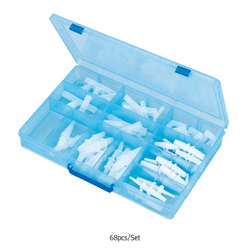 PP Tubing Connector Combination Set of “T”·“Y”·“L”·Straight-type With 68pcs Connectors, -10℃+125/140℃, Autoclavable, PP 튜빙 커넥터 세트
