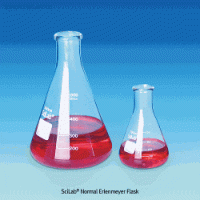 SciLab® 50~5,000㎖ Erlenmeyer Flask, Narrow-neck, with Graduation Made of Borosilicate-glass 3.3, Autoclavable, 삼각 플라스크