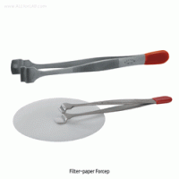 Filter-paper Forceps, High Grade Stainless-steel, Tip-wide 12mm, L125mm Ideal for Filter-paper, Finished Surface, 필터페이퍼 포셉/핀셋, 비자성/비부식