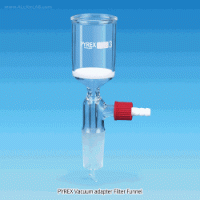 SciLab® Pyrex Vacuum adapter Filter Funnel, Buchner with Poro. P2~P4, 30~1,000㎖Ideal for Standard Flasks, Borosilicate Glass 3.3, 24/40 Cone, 진공어댑터부 필터 펀넬