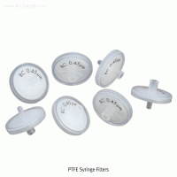 CHMLAB® Premium PTFE Syringe Filters, Hydrophobic, Chemical Resistance, Filter Identification, Φ13 & 25mm With PP Housing, Ready-to-Use, PTFE 시린지 필터, 소수성