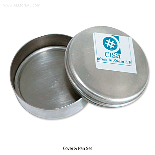 CISA® Φ60×h18mm Premium Certified All Stainless-steel Standard Test Sieve, with WORKS CERTIFICATE & Wire Mesh-holes(■) With Serial-number, Multi-Use/-Function, ASTM/ISO Standard, 정밀 표준망체, 개별“ 보증서” 포함