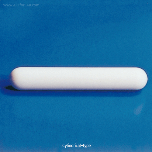 Cowie PTFE Cylindrical-type Stirrer Bar, L13~80mm, Φ6·8·10mmIdeal for a Wide Variety of Application, -200℃+280℃, , PTFE 원통형 마그네틱바