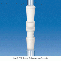 Cowie® PTFE Flexible-Bellows Vacuum Joint Connector, -200°C+280°C With 14/-~45/- Joint-Cone & Socket, 휘어지는 PTFE Joint 연결관