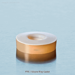 PTFE-bonded Silicone O-Ring Seal and Injection Silicone Septa, Used with GL14~32 Opentop Screwcap (1) O-Ring Seal : for Fixing/Holding of Rod/Tube, (2) Septa : for Injection or Removal of Media, PTFE/실리콘 오링 씰 및 실리콘 셉타