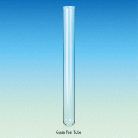 Glass Culture/Test Tube, with Straight Rim, Made of Neutral Glass, 3~100㎖ With Straight Rim for Culture Caps, Autoclavable, 글라스 시험관, 보급형