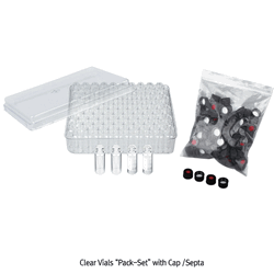 SciLab® 13-425 Screwtop 4㎖/Φ15×45 Autosampler Vial, with Black PP Cap & Septa “Pack-Set” Clear & Amber, for Chromatography, Boro-glass 5.1, 4㎖ 스크류탑 바이알 세트
