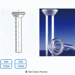 Standard Spherical Joint, -Ball & -Socket in Inch SignMade of Boro-glass 3.3, DIN/ISO, 표준 볼 조인트와 소켓