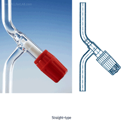 DURAN® Universal Stopcock, GU® Borosilicate Glass 3.3 GU® with PTFE Needle-valve, -40℃+200℃, 다용도 Teflon 니들밸브/콕