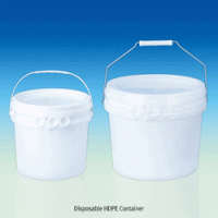 1~20Lit Disposable Container, PP & HDPE, with Tamper Evident Lid & Handle Ideal for Collection·Transport·Storage, Leakproof, PP & HDPE 기밀 유지 안전 용기