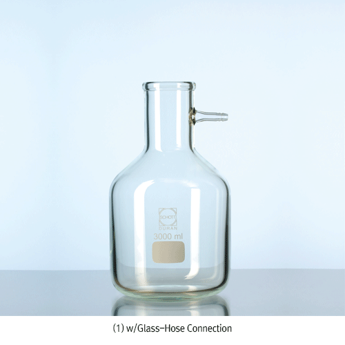 DURAN® Premium 3~20 Lit Filtering Bottle, Boro-glassα3.3 For High Vacuum, Heavy-Duty, 3~20Lit 여과병