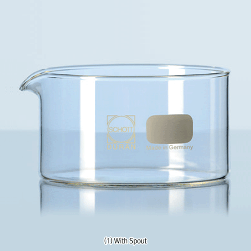 DURAN® Premium Crystallizing Dish, Borosilicate Glass 3.3, 20~3,500㎖ 결정/크리스탈라이징 디쉬, 글라스