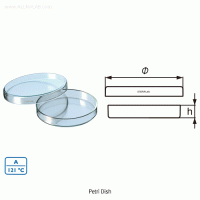 DURAN® STERIPLAN® Petri Dish, Autoclavable, Φ40~200mm Good for Auto-Line, Made of Soda-lime Glass, Popular-model, 기본형 페트리디쉬