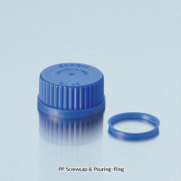 DURAN® PP Screwcap & Pouring-Ring, GL25, 32, 45 & GLS80 With a Built-In Wedge-Shape Seal-Ring