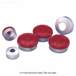Wheaton®Un-lined Aluminum Seal, ASTM · FDA · USP ·ISO,알루미늄 씰, 셉타/스토퍼는 별도
