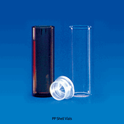 Wheaton® Premium 15mm Plugtop 3 & 4㎖/Φ15×h45mm Autosampler Shell Vials, Glass and PP, Vial & Plug Separately Clear & Amber, for Chromatography, Boro-glass 3.3, 3~4㎖ 프리미엄 플러그탑 오토샘플러 쉘 바이알, 15×45