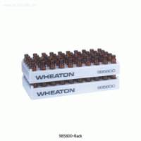 Wheaton® 50-hole Cryovial Workstation Rack, PP, 190×100×h22mm, Autoclavable With 50-hole(5×10)/id Φ12.5mm, Heat Resistant, 50홀 바이알 랙