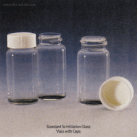 SciLab® 20㎖ Glass Scintillation Vials, with PE Lined PP Screwcap(24-415) Separately “Pack-Set” With Boro 5.0 Glass, Normal-grade, 20㎖ Glass 신틸레이션/카운팅 바이알