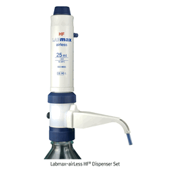 “witeg” Labmax eco Dispenser Set, with Mechanical Air-purging & Zero Loss of Regent, 0.25~250㎖ With Glass-cylinder·FEP-Ejection Channel·PTFE piston·Safety-Lock·Rocker Switch-control·GL-Screw Adapter Set Incl. Individual Certificate, Wide-range up to 250㎖,