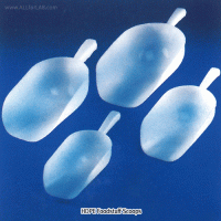 Kartell® HDPE Foodstuff Scoop, Round-shaped, 250~1,500㎖ Suitable for Industrial Use, White, -50℃+105/120℃, HDPE 식품용 스쿠프