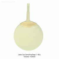Kartell® Gas Sampling Bag/Balloon, Latex, with Volume-range 1~8Lit Heavy-Duty and Good Flexibility, 라텍스 가스 샘플링 백