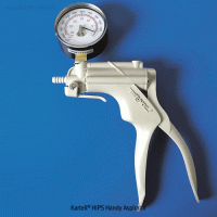 Kartell® HIPS Handy Aspirator/Vacuum Pump, Vacuum of 25 inch HG, 15㎖/stroke For id 6mm Tubing Connection, 핸드 진공/압력 펌프