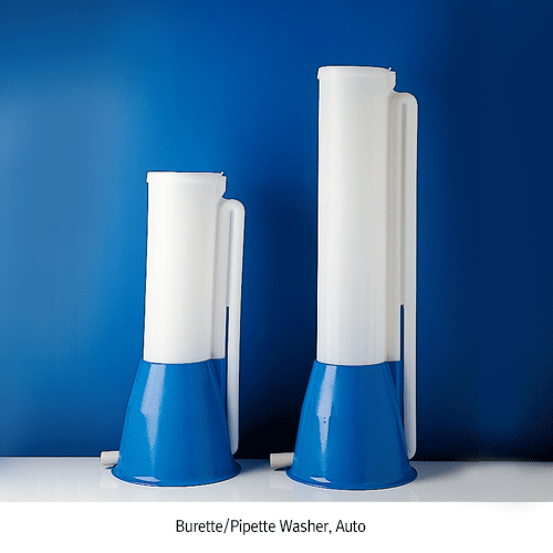 Kartell® Automatic Pipette/Burette Washer, PP/PE, Up to L600mm Consists of Washer·Jar·Basket, each ordered Separately, PP/PE 자동 피펫/뷰렛 세척기