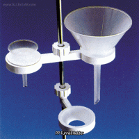 Kartell® Funnel Holder, PP, for Φ25~Φ170mm Funnels, Fit to Φ8~Φ14mm Rod -10℃+125/140℃, PP 깔대기 홀더