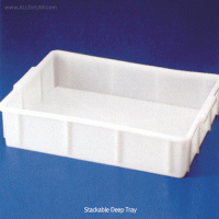 Kartell® HDPE Container, Stackable, White, 10·16·20Lit Made of High-density Polyethylene(HDPE), -50℃+105/120℃, HDPE 大형 컨테이너, 백색
