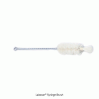 Laboran® Syringe Brush, Gentle Cleaning for Syringe, Φ21~30mmMade of Steel Wire, with Horse Hair & Special Both Hair, L200~300mm, 시린지용 브러쉬