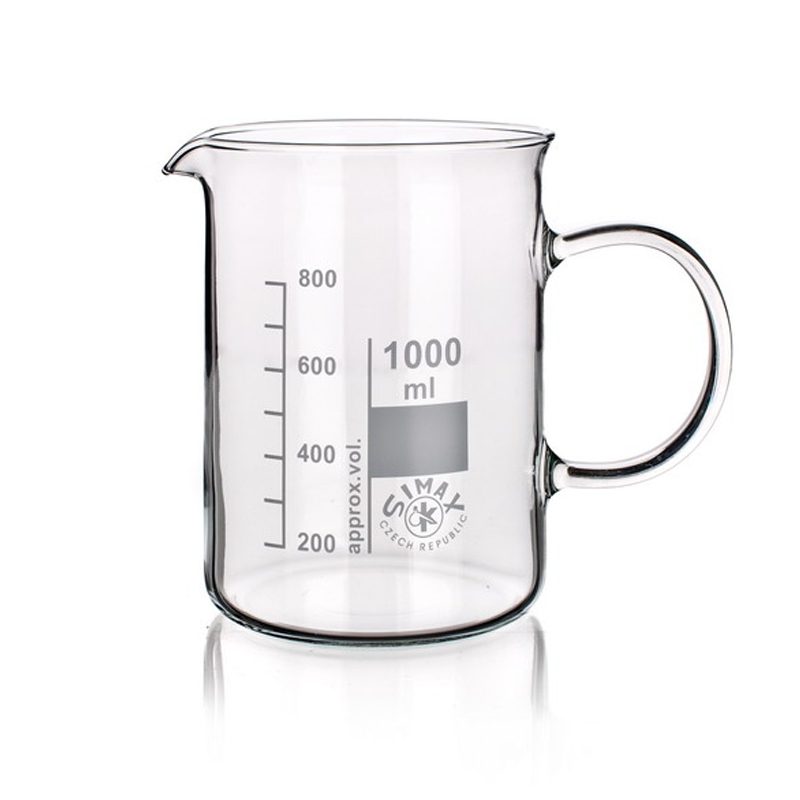 Glass Beaker with Handle, Simax® 유리 핸들 비이커