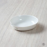 Porcelain Evaporating Dish 평형 자제 증발 접시, Flat Bottom