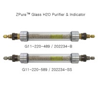 ZPure™ Glass Indicating Purifier, Visual Indicator 안전 유리 가스 지시관