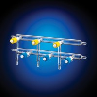 Double Bank Vacuum Manifold, LukeGL® 이중 메니폴드, 테프론 니들 밸브형