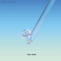 GLASS and PTFE/Steel Cored Shaft and PTFE Blade, Exchangeable Ideal for 24/- & 34/-Joint (Narrow) Necks, 교체형 글라스 & PTFE 교반봉과 임펠러