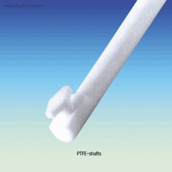 GLASS and PTFE/Steel Cored Shaft and PTFE Blade, Exchangeable Ideal for 24/- & 34/-Joint (Narrow) Necks, 교체형 글라스 & PTFE 교반봉과 임펠러