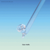 GLASS and PTFE/Steel Cored Shaft and PTFE Blade, Exchangeable Ideal for 24/- & 34/-Joint (Narrow) Necks, 교체형 글라스 & PTFE 교반봉과 임펠러