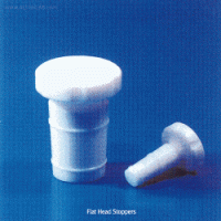 Cowie® PTFE Flat Head Stopper, Excellent for Chemical·Corrosion·Temperature ResistanceNon-Contaminating, Trapezoidal Ring give High Vacuum Performance and Reduce Seizure, -200℃+280℃, , PTFE 스토퍼