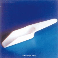 Cowie® PTFE Sample Scoop, Totally Chemical Inert, L140mm Excellent for Chemical and Corrosion resistance, -200℃+280℃, PTFE 시료 스쿠프